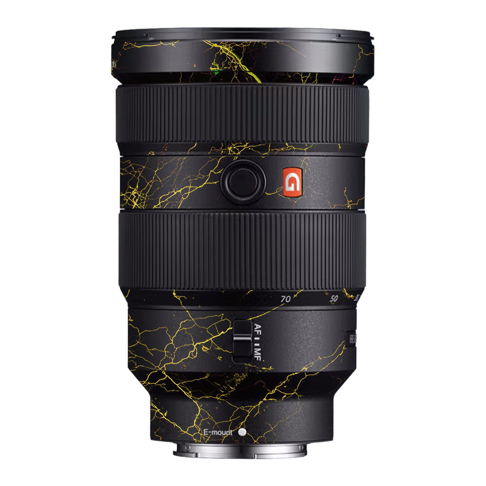 Electric Gold Veins Sony FE 24-70mm f/2.8 GM Camera Lens Skin