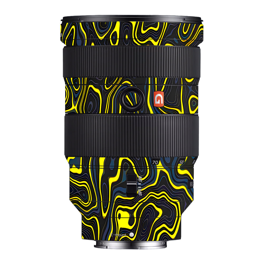 Neon Lava Contours Sony FE 24-70mm f/2.8 GM Camera Lens Skin