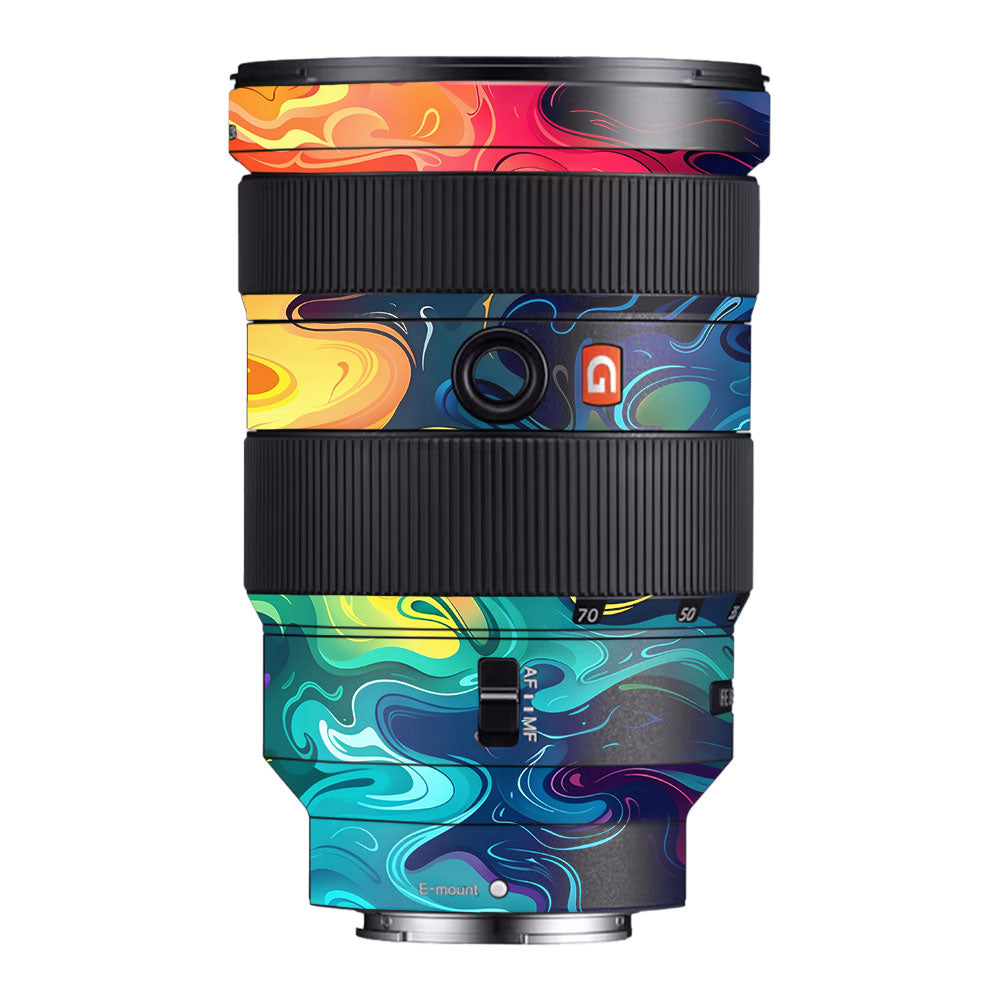 Rainbow Liquid Fusion Sony FE 24-70mm f/2.8 GM Camera Lens Skin