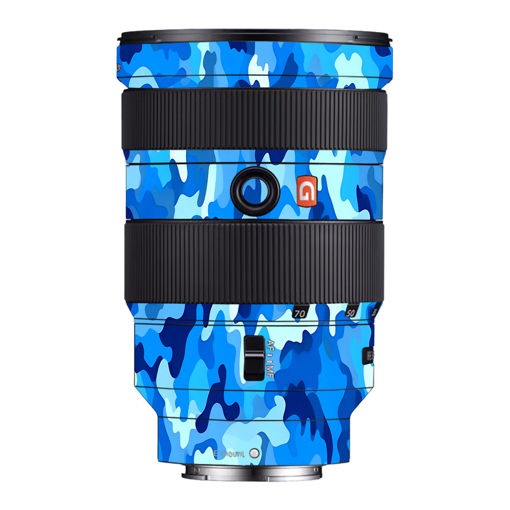 Arctic Blue Camo Pattern Sony FE 24-70mm f/2.8 GM Camera Lens Skin