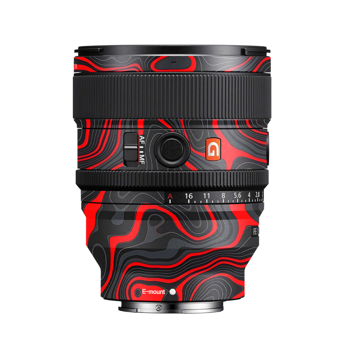 Crimson Waves Sony FE 24mm F/1.4 GM Camera Lens Skin