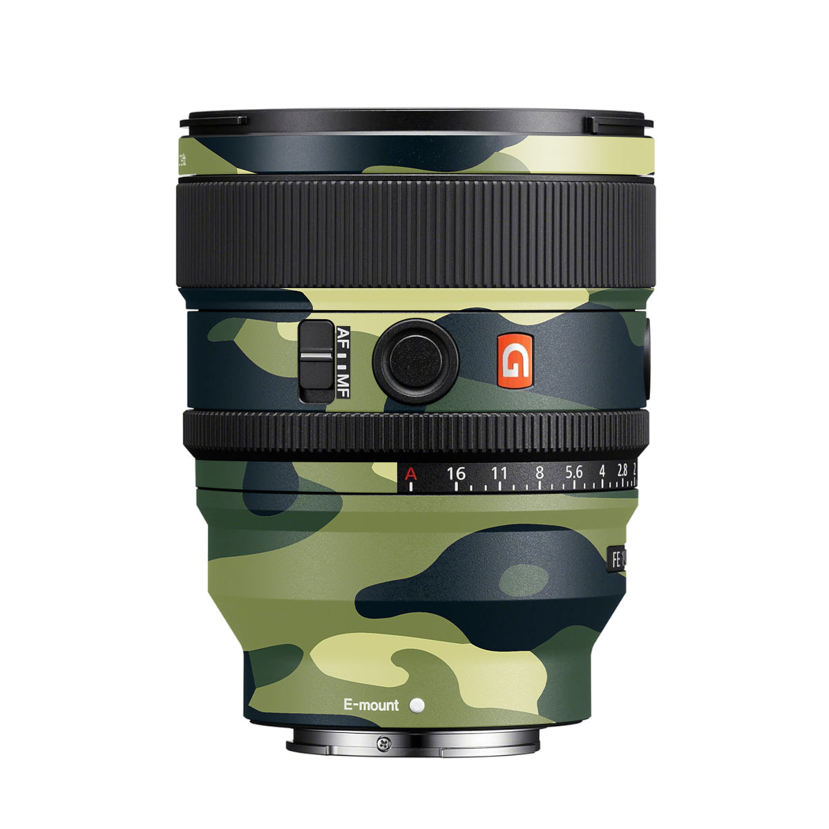 Forest Green Camo Sony FE 24mm F/1.4 GM Camera Lens Skin