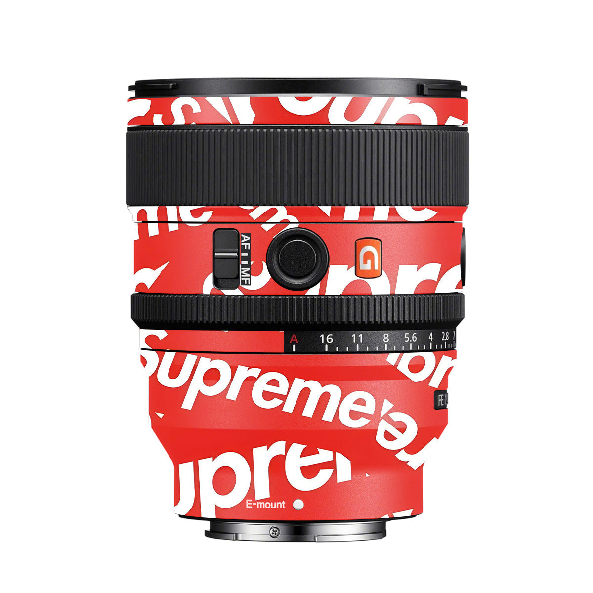 Supreme Red Sony FE 24mm F/1.4 GM Camera Lens Skin