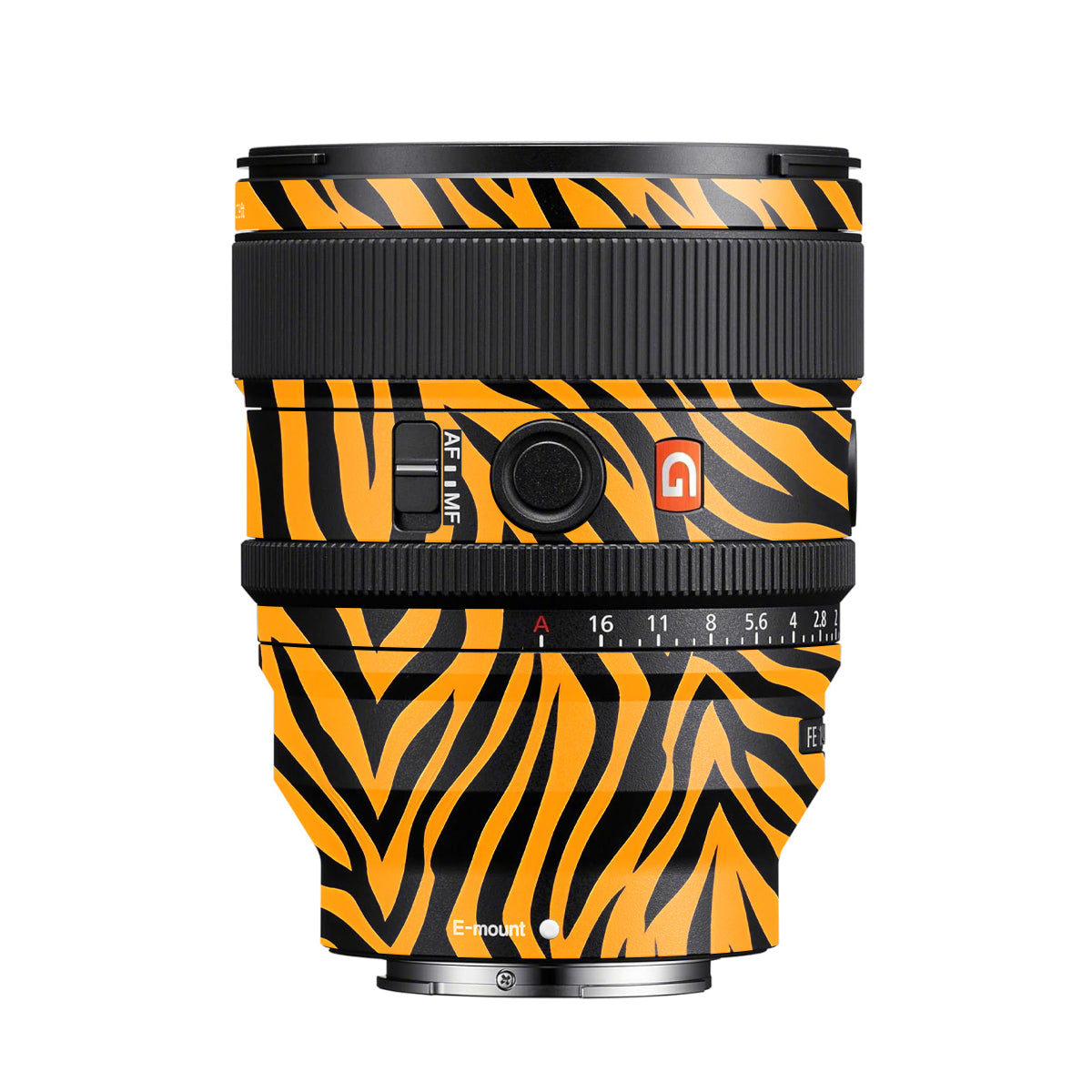 Zebra Gold Pattern Sony FE 24mm F/1.4 GM Camera Lens Skin
