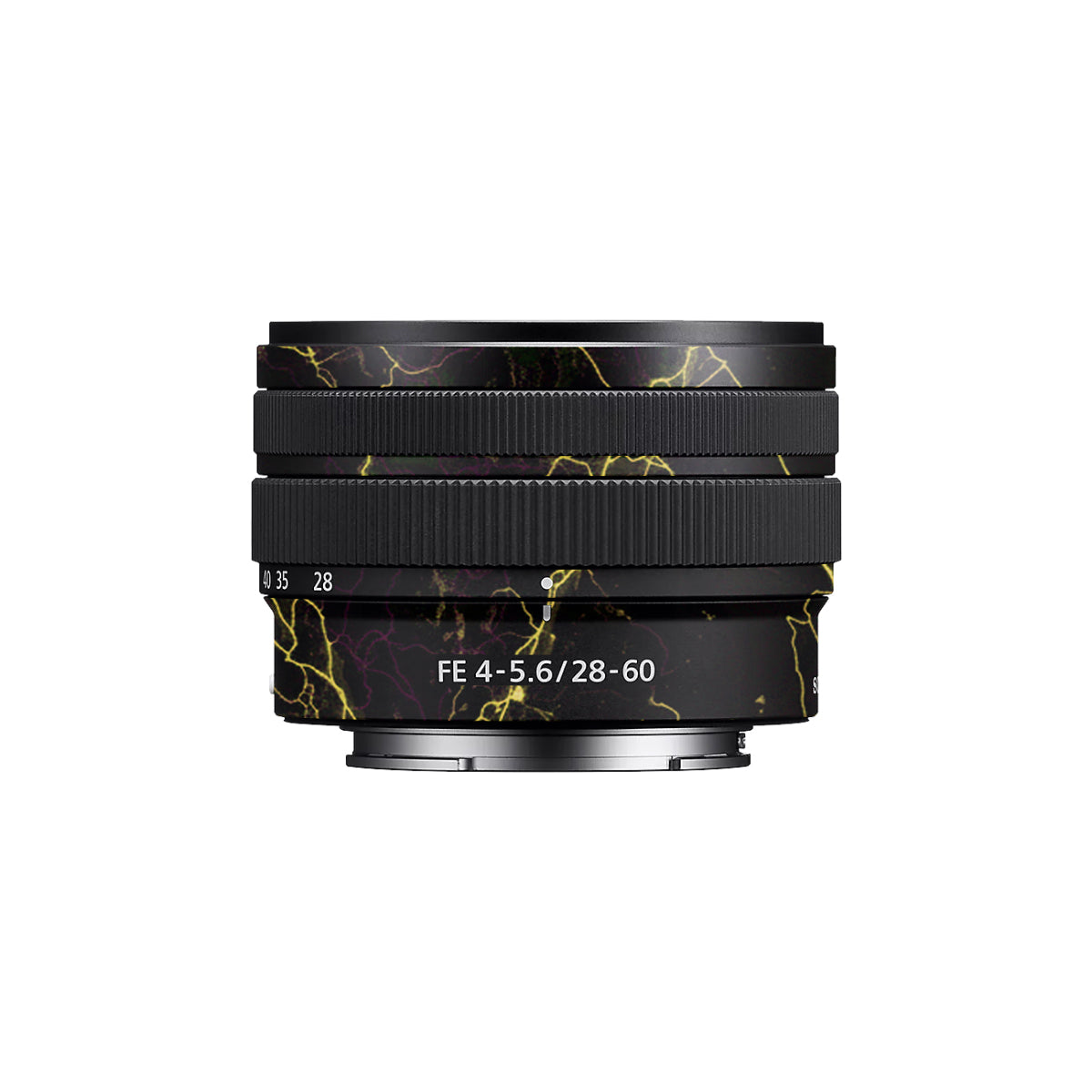 Electric Gold Veins Sony FE 28-60mm F/4-5.6 Camera Lens Skin