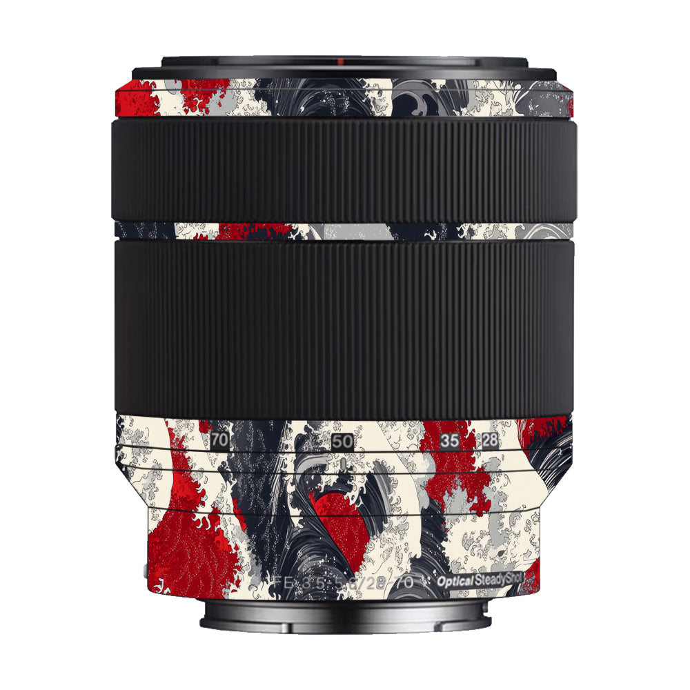 Abstract Waves Sony 28-70mm Camera Lens Skin
