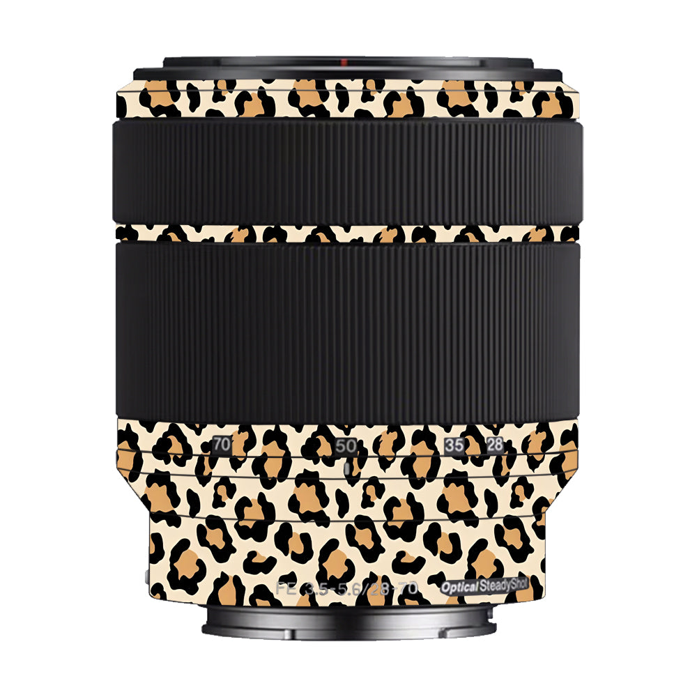 Sandy Leopard Spots Sony FE 28–70mm f/3.5–5.6 OSS Camera Lens Skin