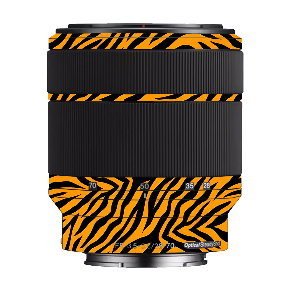 Zebra Gold Pattern Sony FE 28–70mm f/3.5–5.6 OSS Camera Lens Skin