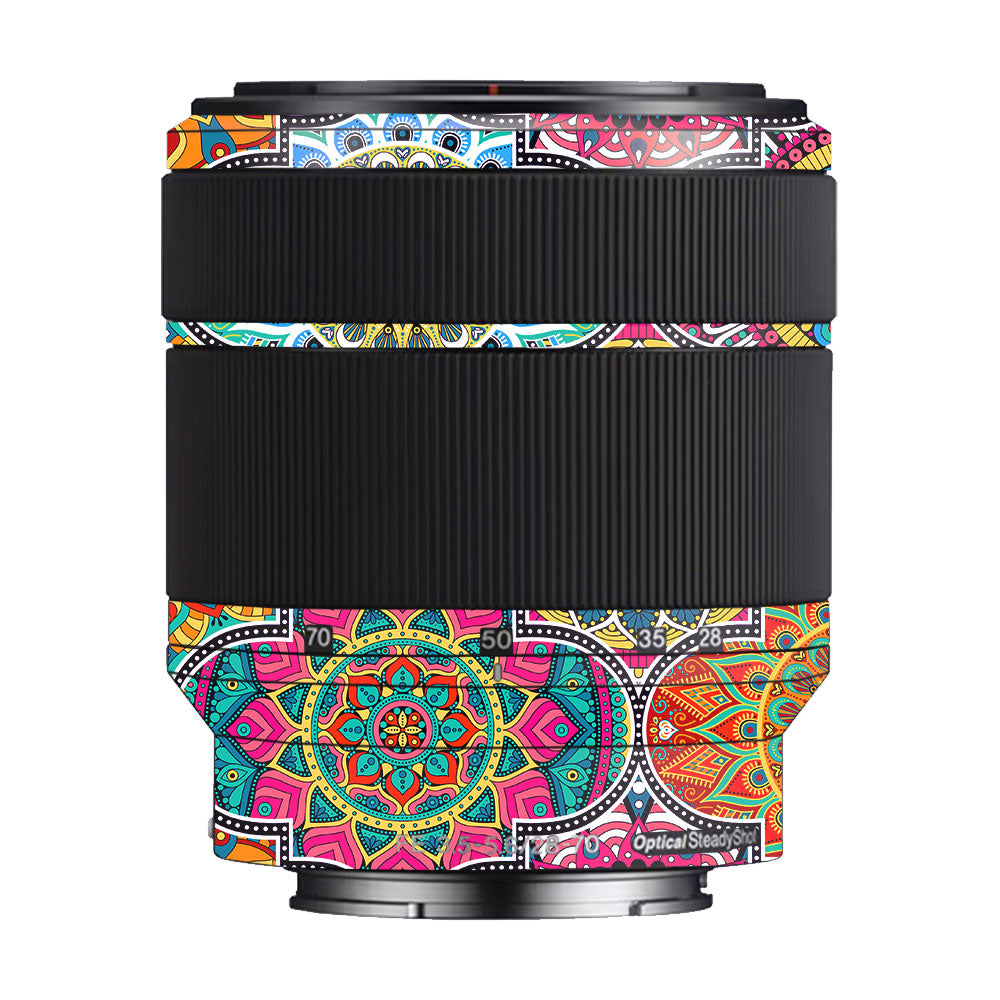Boho Mandala Tile Pattern Sony FE 28–70mm f/3.5–5.6 OSS Camera Lens Skin