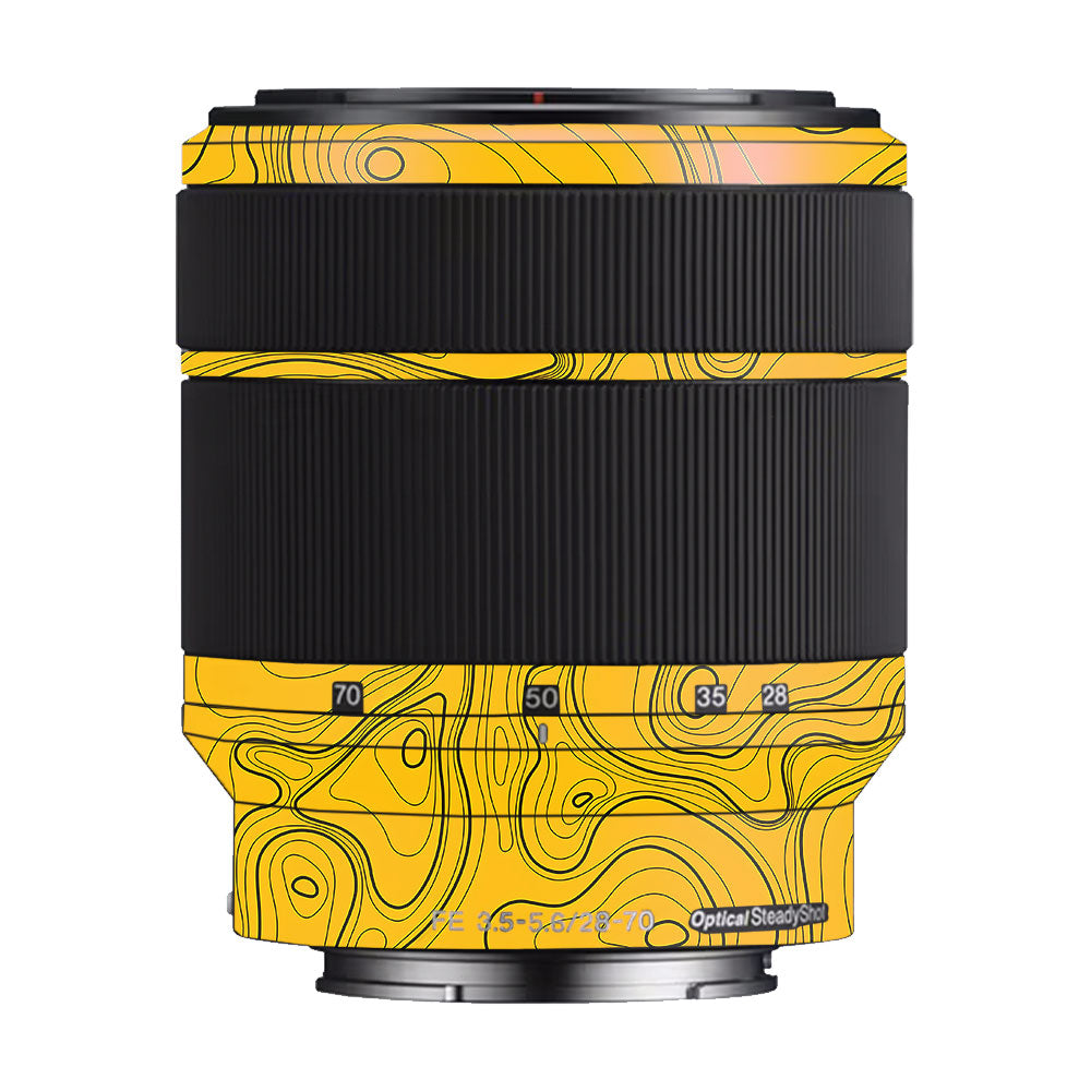 Topographic Map Pattern Sony FE 28–70mm f/3.5–5.6 OSS Camera Lens Skin
