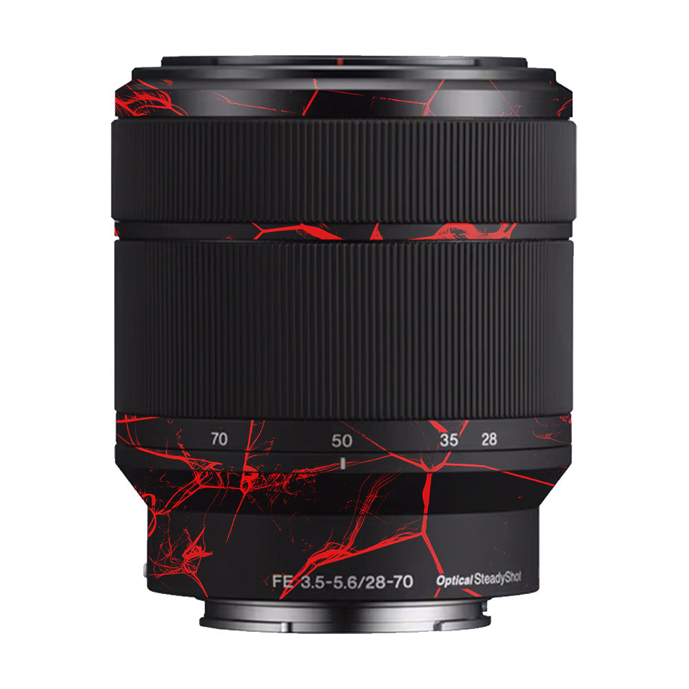 Red Neural Grid Sony FE 28–70mm f/3.5–5.6 OSS Camera Lens Skin