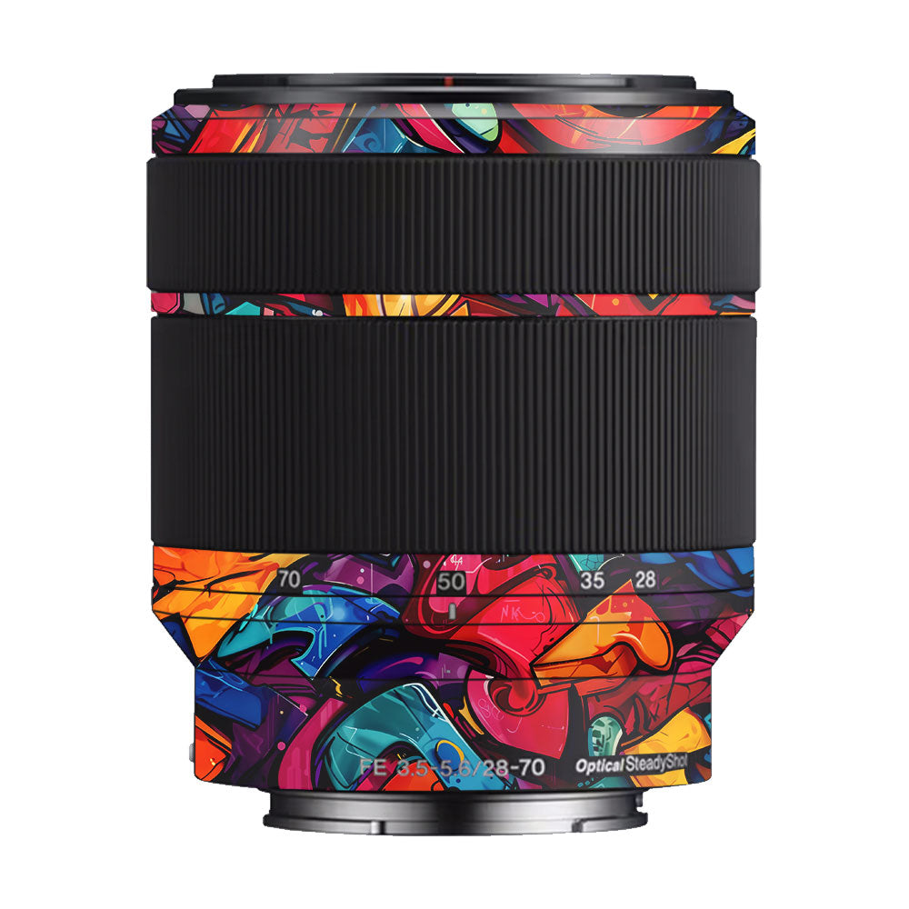 Urban Graffiti Explosion Sony FE 28–70mm f/3.5–5.6 OSS Camera Lens Skin