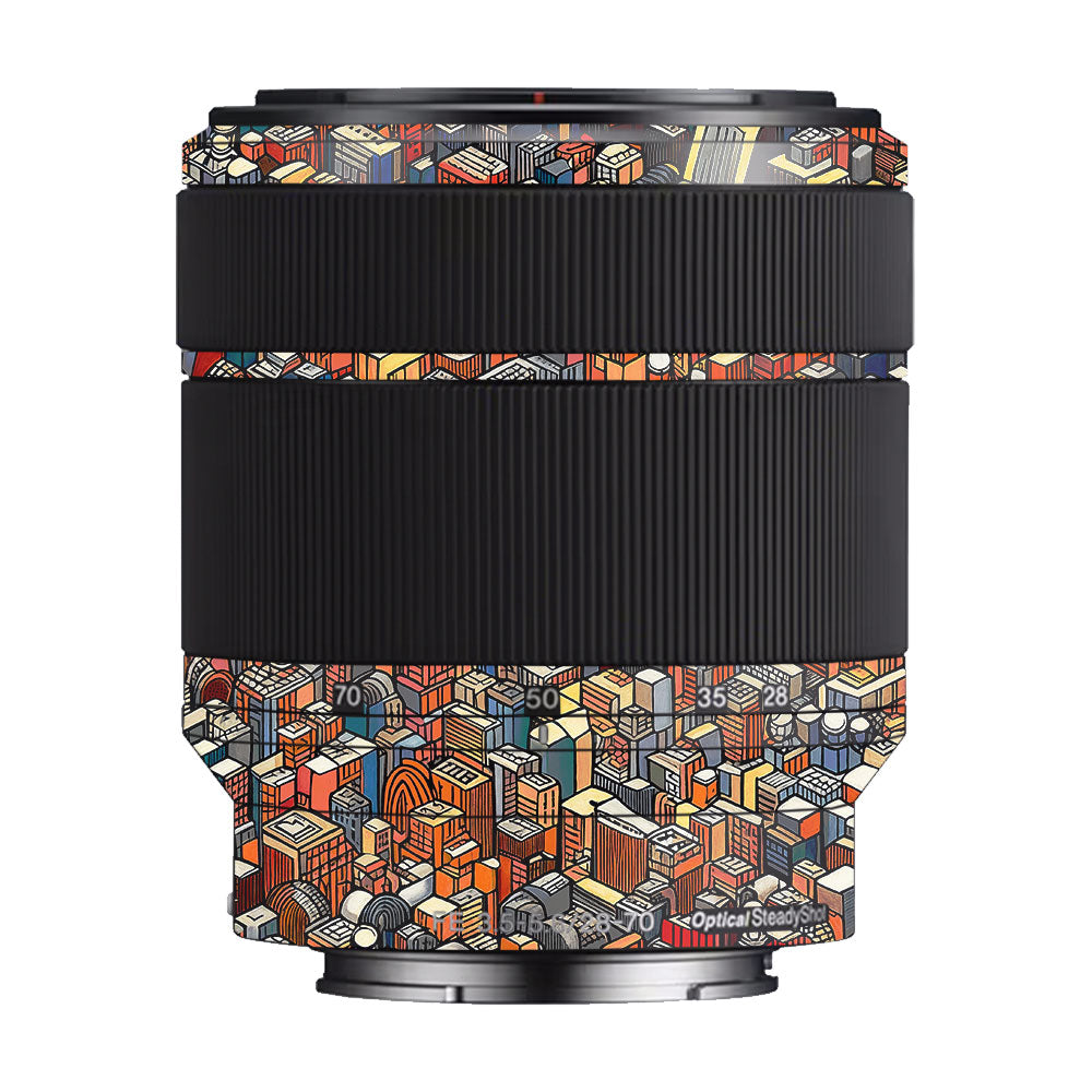 Isometric Cityscape Sony FE 28–70mm f/3.5–5.6 OSS Camera Lens Skin