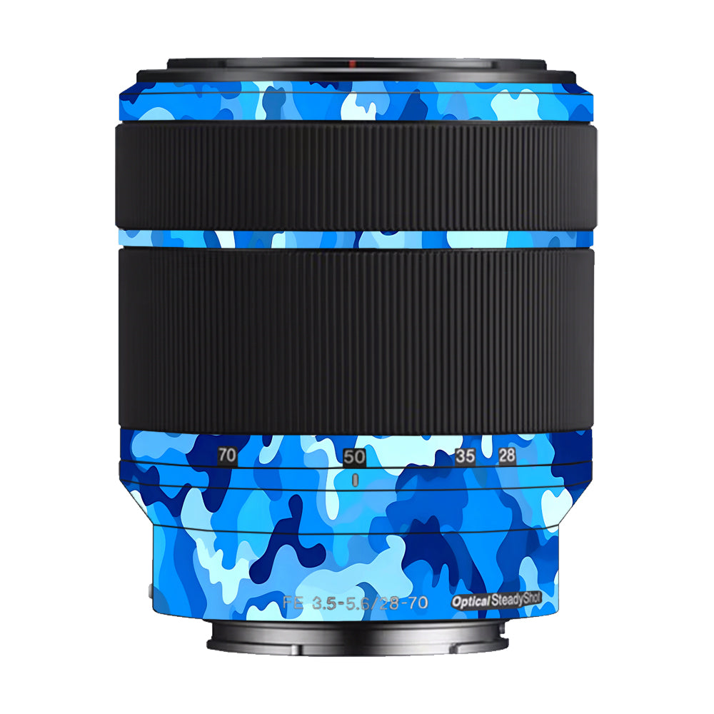 Arctic Blue Camo Pattern Sony FE 28–70mm f/3.5–5.6 OSS Camera Lens Skin