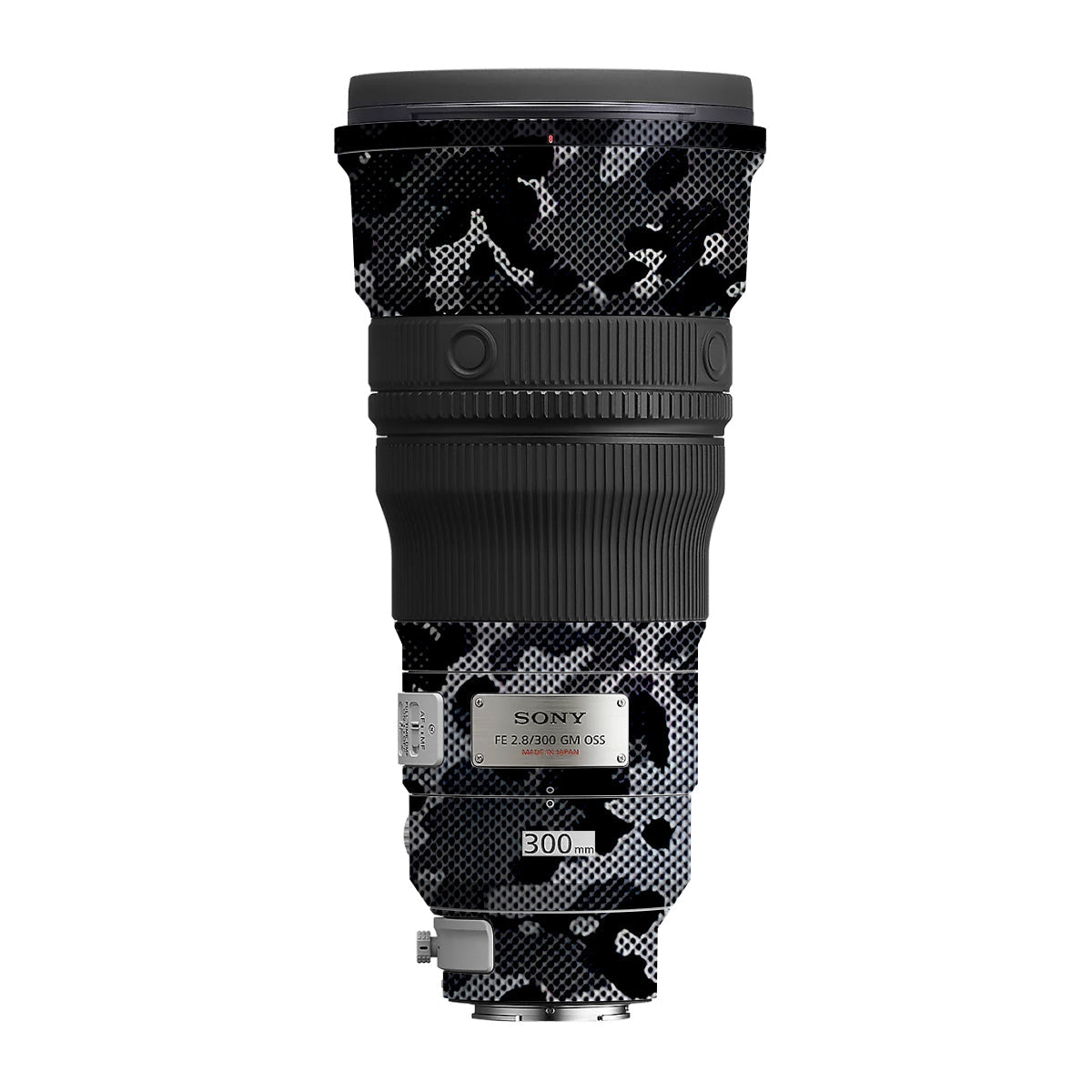 Stealth Grey Camo Sony FE 300mm F/2.8 GM OSS Camera Lens Skin