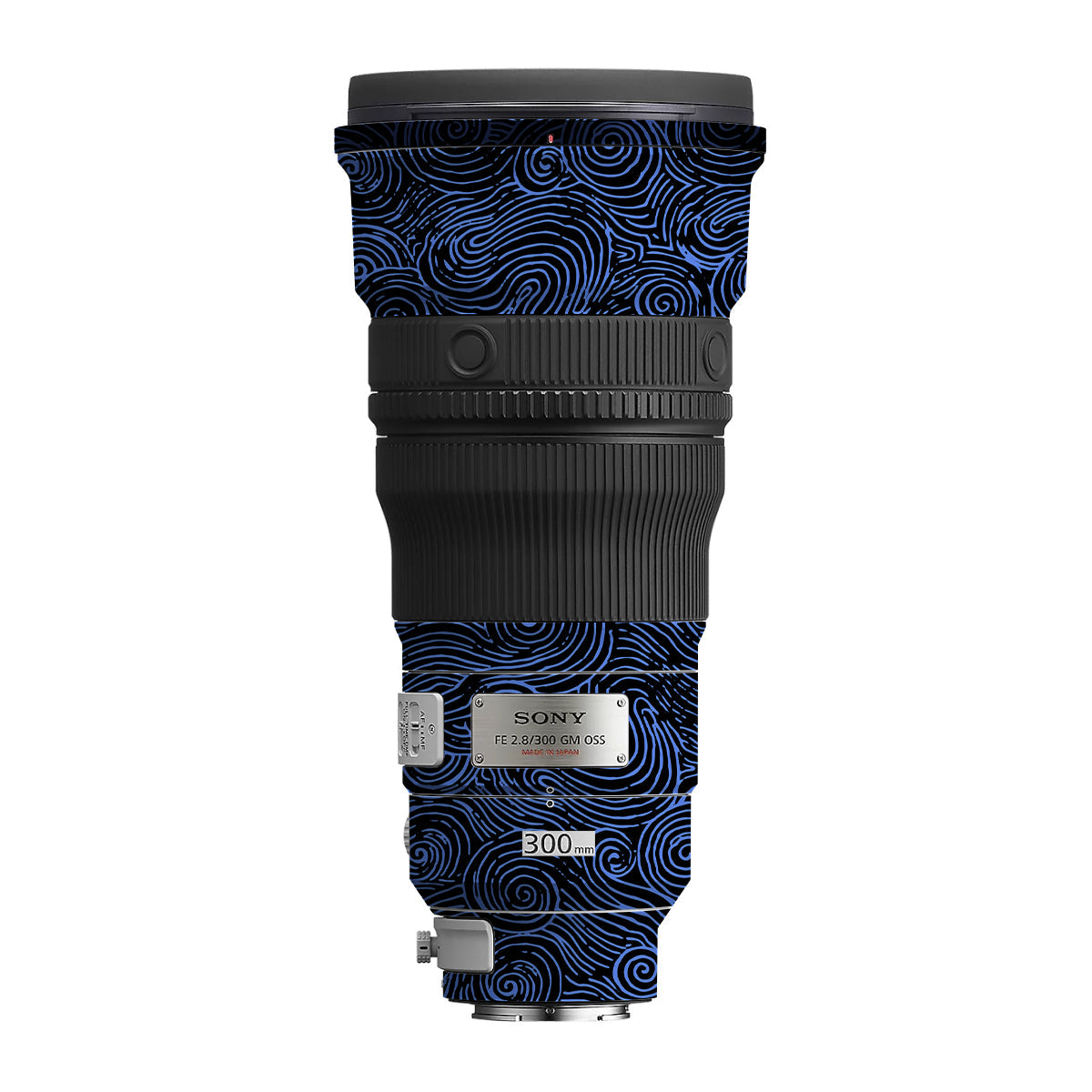 Blue Spirals Sony FE 300mm F/2.8 GM OSS Camera Lens Skin