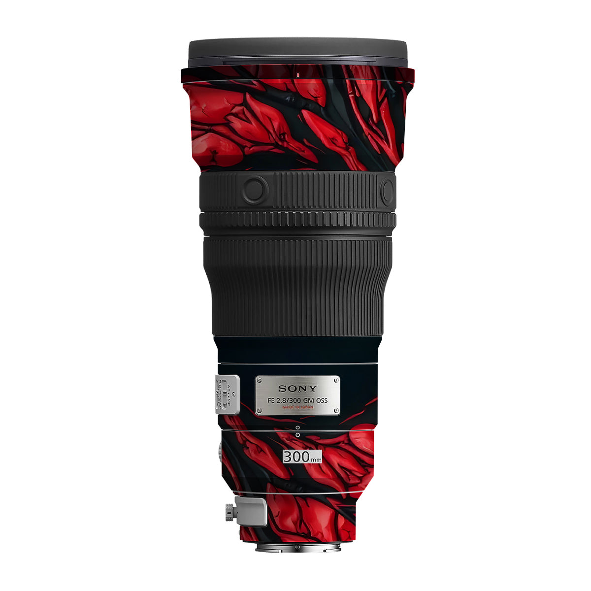 Venom Red Sony FE 300mm F/2.8 GM OSS Camera Lens Skin