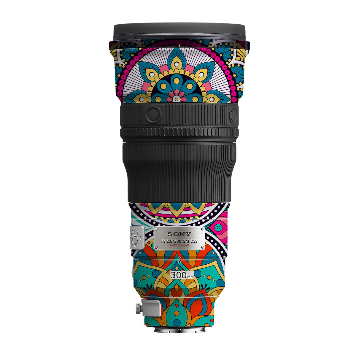 Boho Mandala Tile Pattern Sony FE 300mm F/2.8 GM OSS Camera Lens Skin
