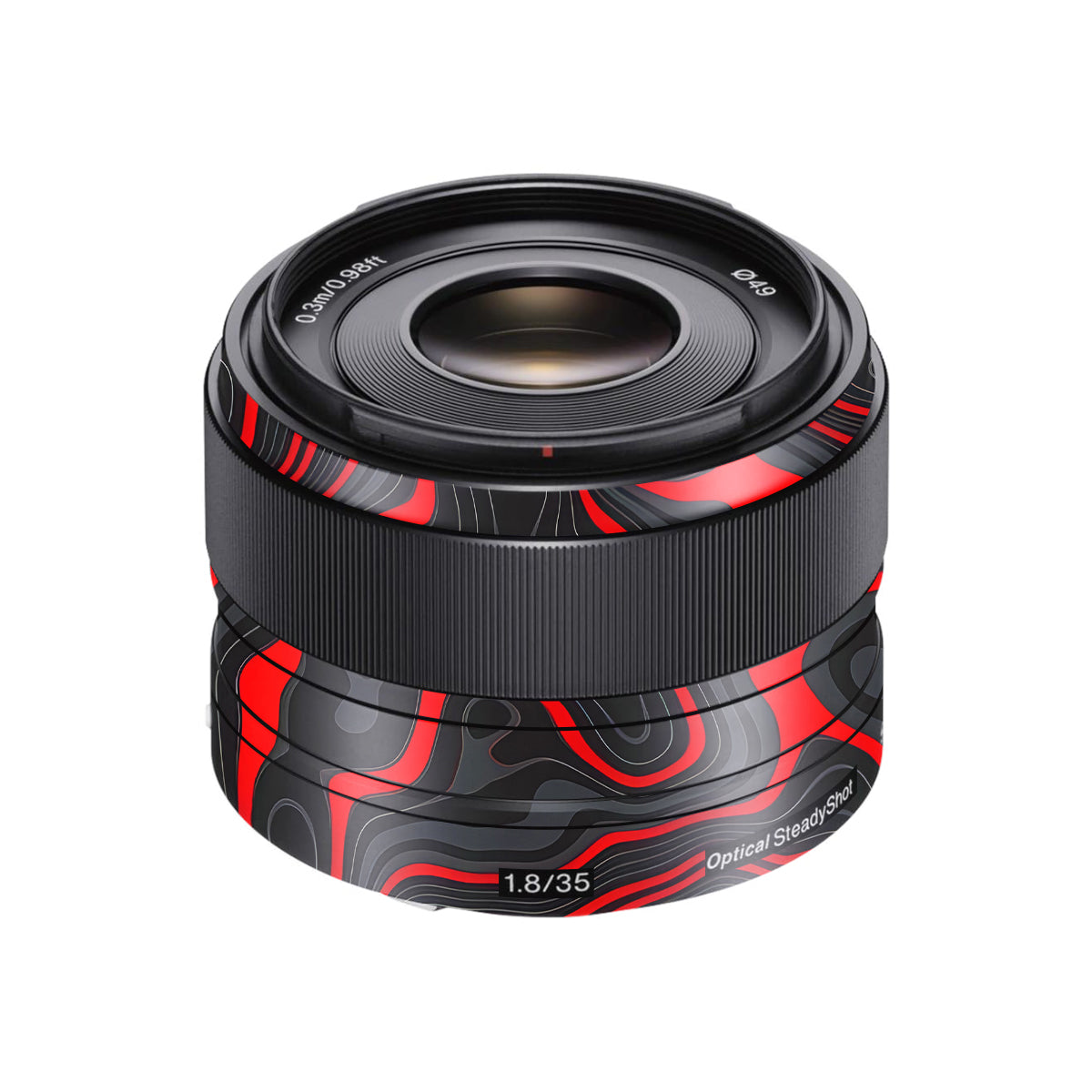 Crimson Waves Sony FE 35mm F/1.8 Camera Lens Skin