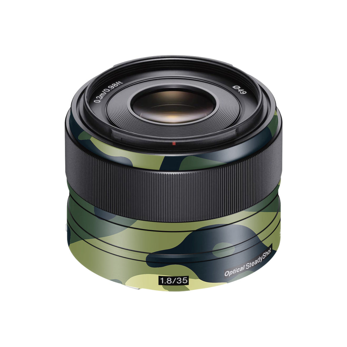 Forest Green Camo Sony FE 35mm F/1.8 Camera Lens Skin
