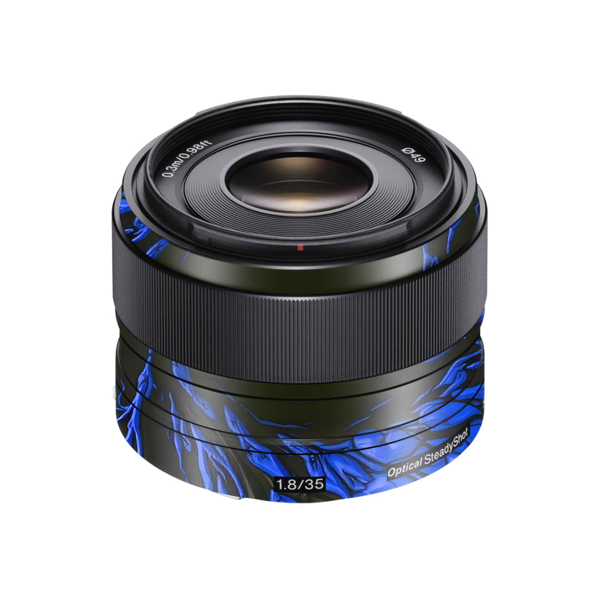 Venom Blue Sony FE 35mm F/1.8 Camera Lens Skin