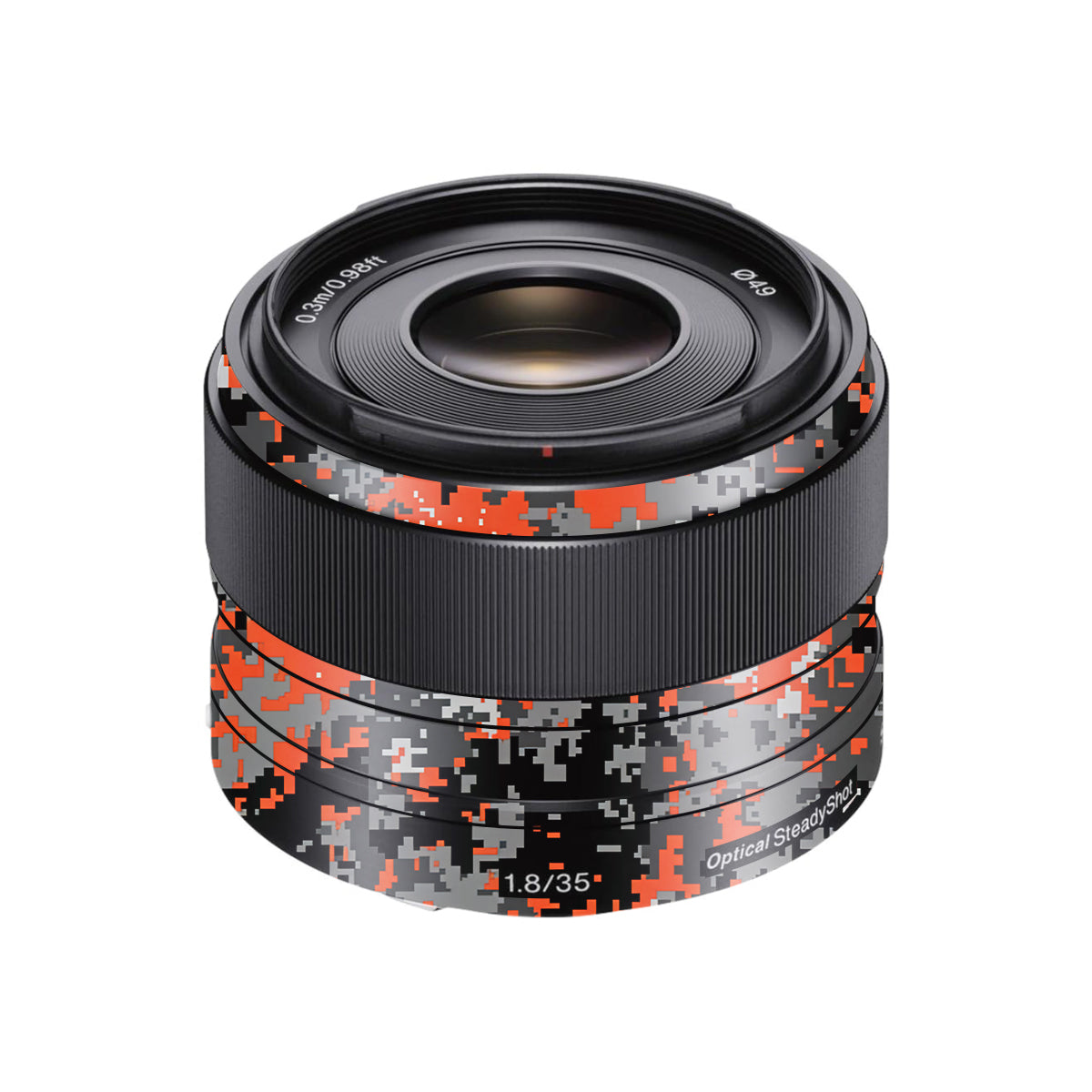 Inferno Pixel Sony FE 35mm F/1.8 Camera Lens Skin