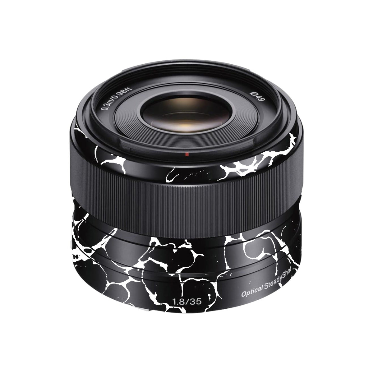 White Web Sony FE 35mm F/1.8 Camera Lens Skin
