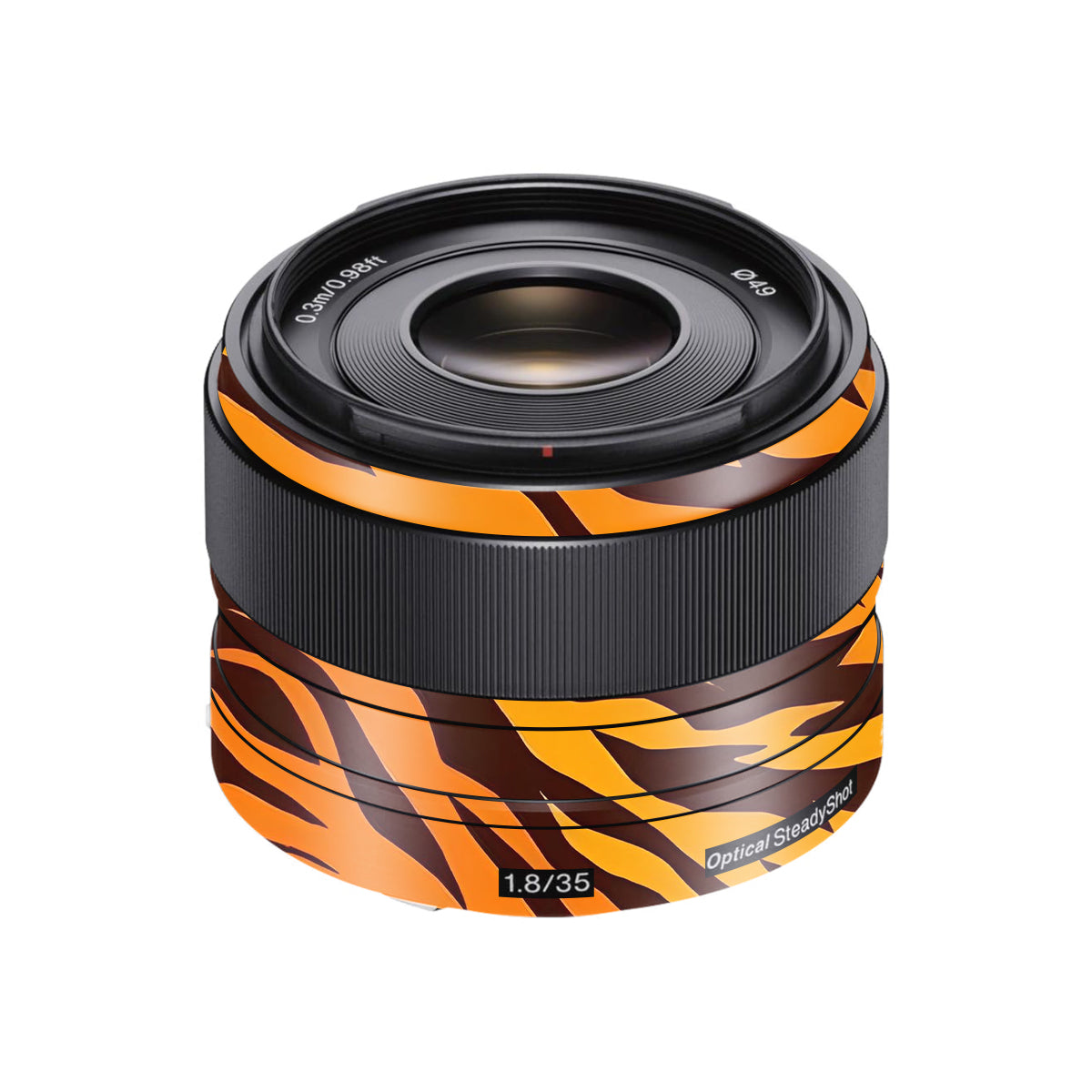Wild Tiger Stripes Sony FE 35mm F/1.8 Camera Lens Skin