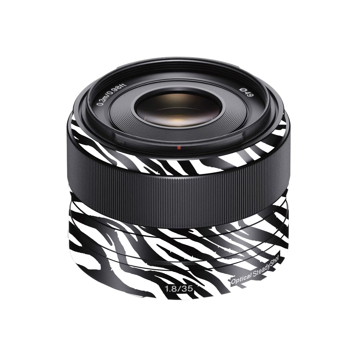 Classic Zebra Stripes Sony FE 35mm F/1.8 Camera Lens Skin