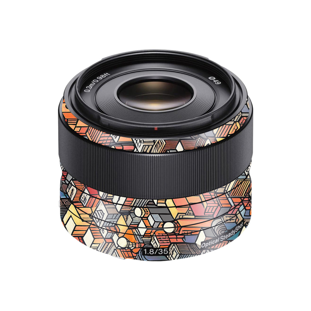 Isometric Cityscape Sony FE 35mm F/1.8 Camera Lens Skin