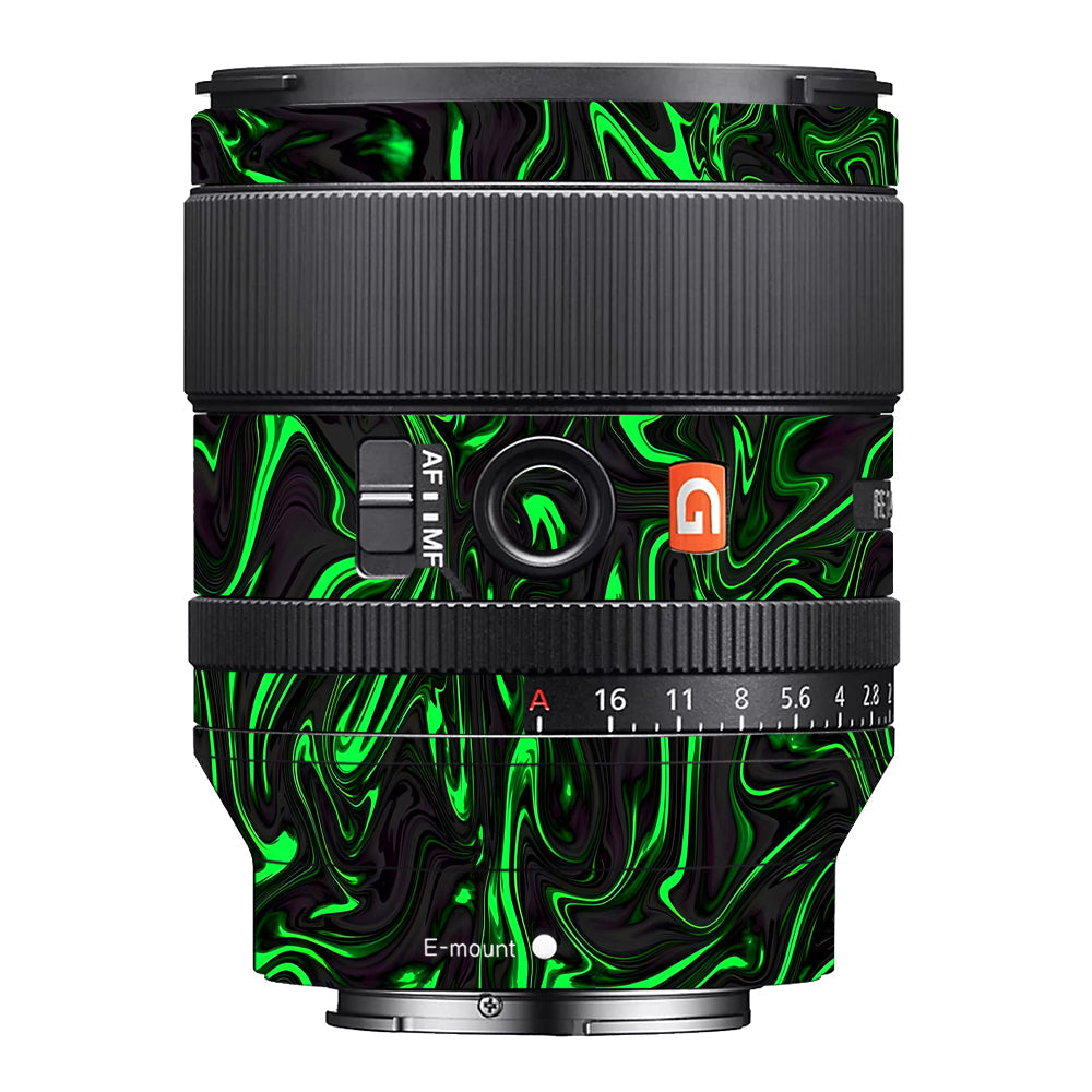 Green Liquid Pattern Sony FE 35mm f/1.4 GM Camera Lens Skin