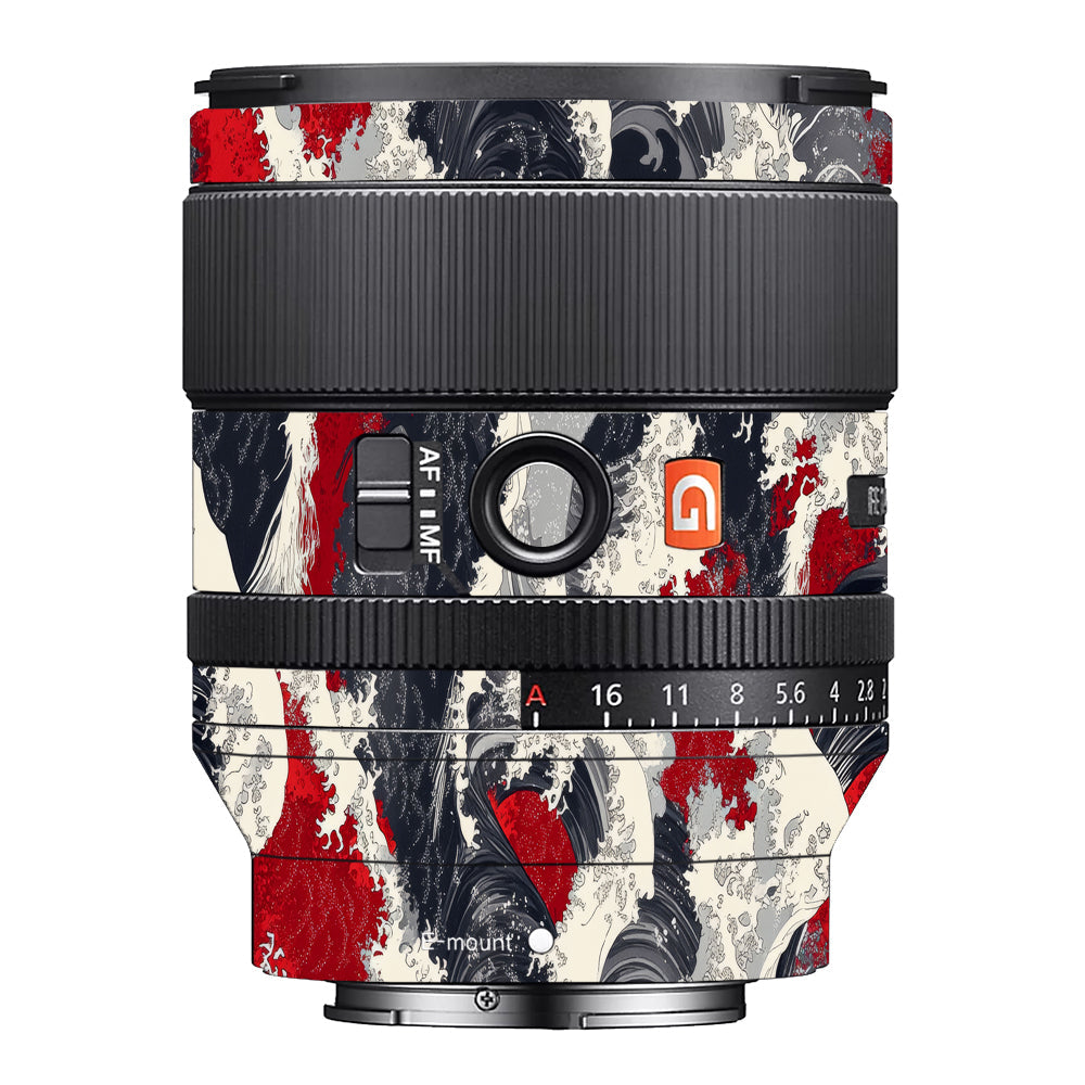 Abstract Waves Sony FE 35mm f/1.4 GM Camera Lens Skin