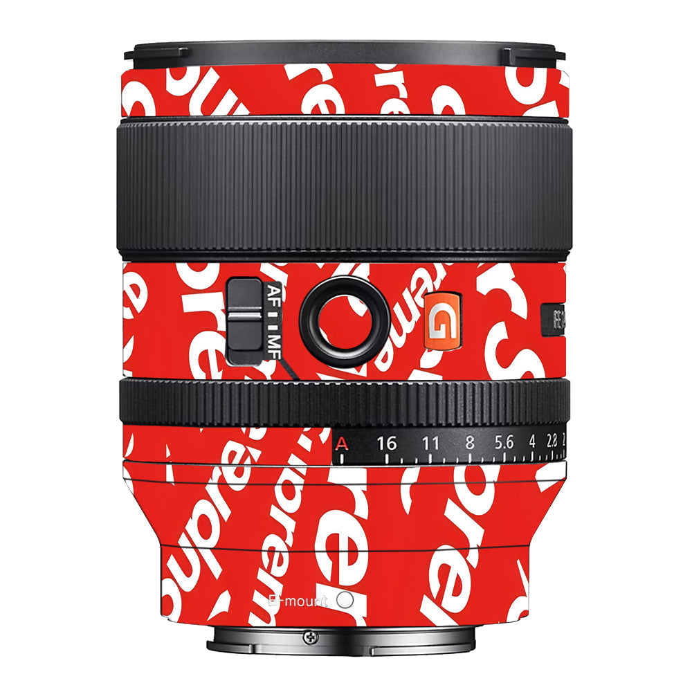 Supreme Red Sony 35mm 1.4 Camera Lens Skin