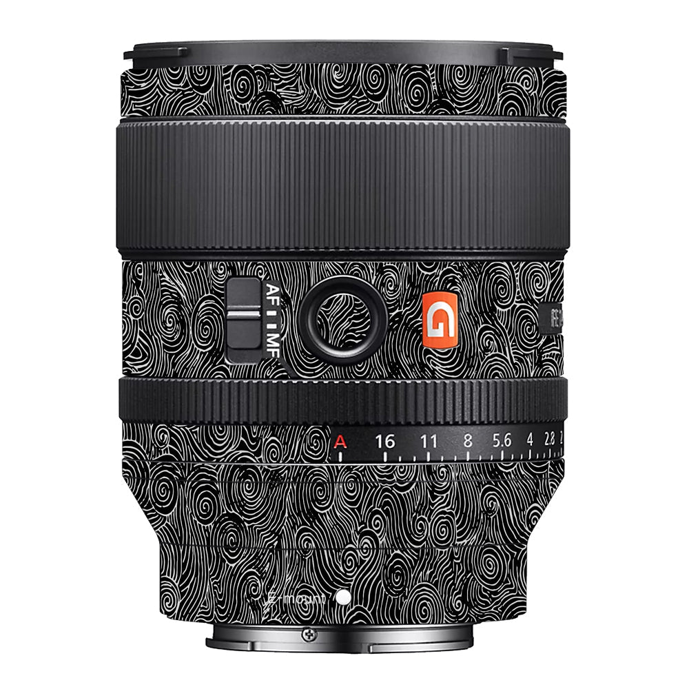 White Spirals Sony FE 35mm f/1.4 GM Camera Lens Skin