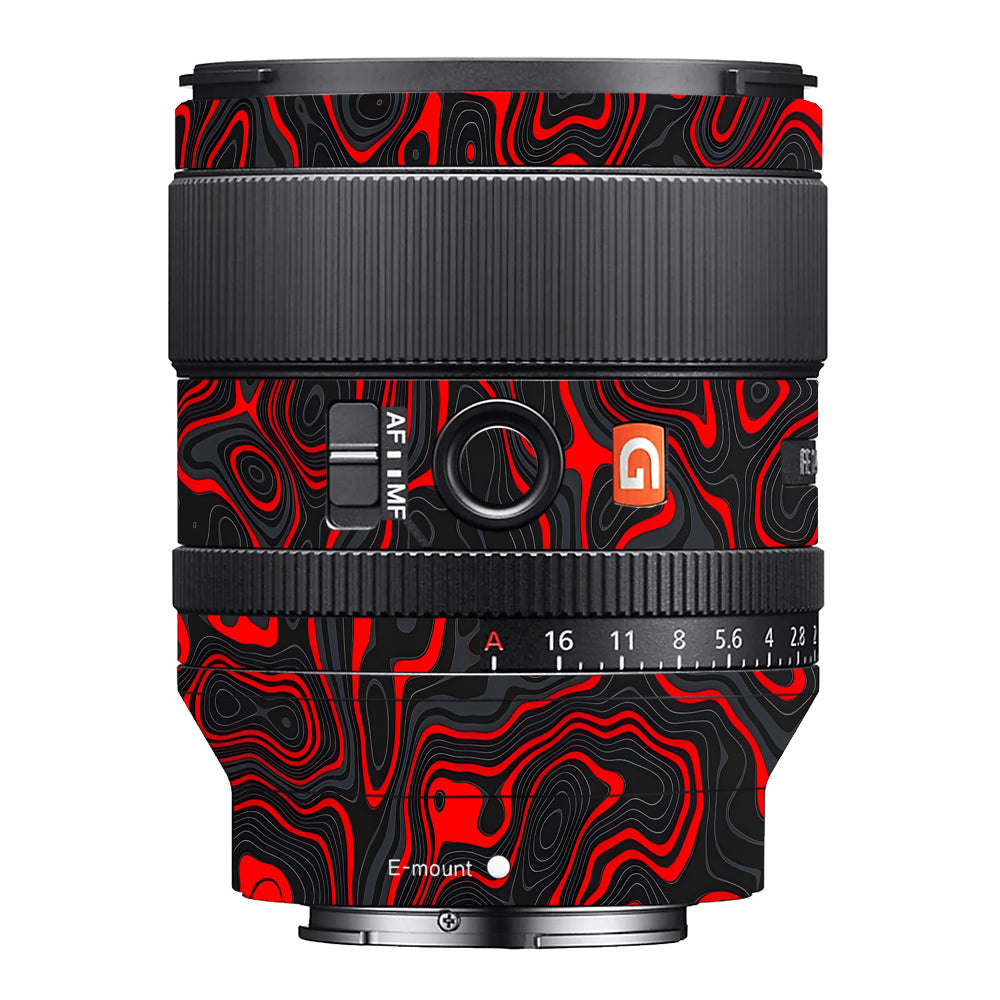 Crimson Waves Sony FE 35mm f/1.4 GM Camera Lens Skin