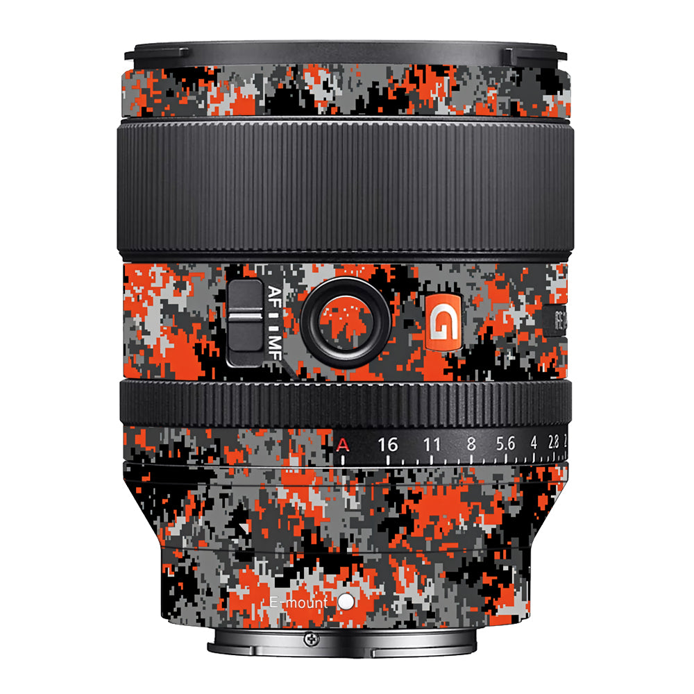 Inferno Pixel Sony 35mm 1.4 Camera Lens Skin