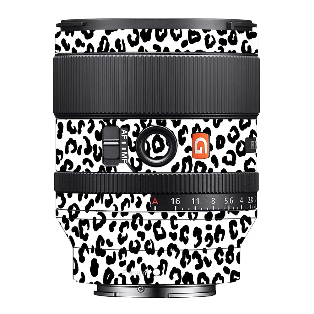 White Leopard Sony FE 35mm f/1.4 GM Camera Lens Skin
