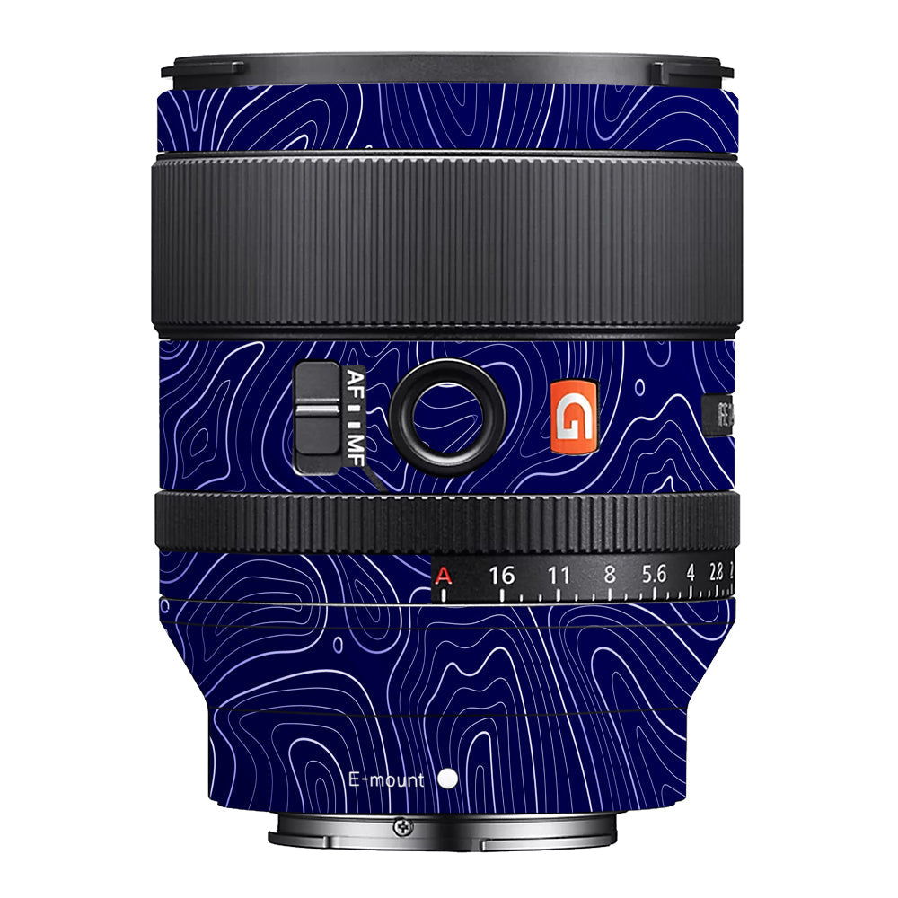 Deep Blue Contour Sony FE 35mm f/1.4 GM Camera Lens Skin