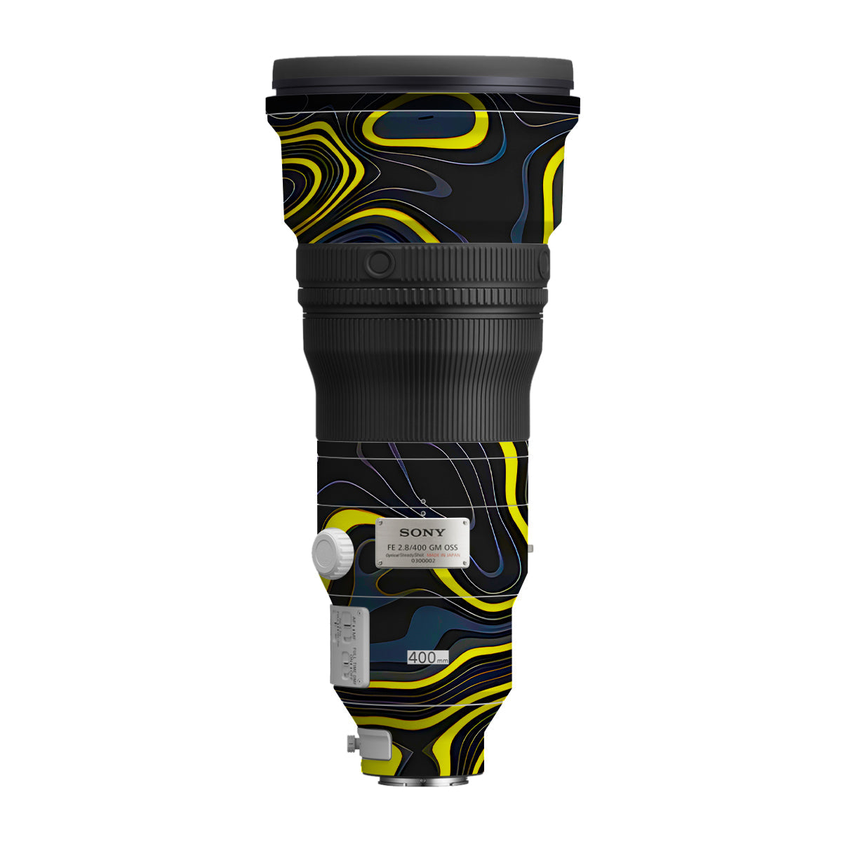 Neon Lava Contours Sony FE 400mm F/2.8 GM Camera Lens Skin