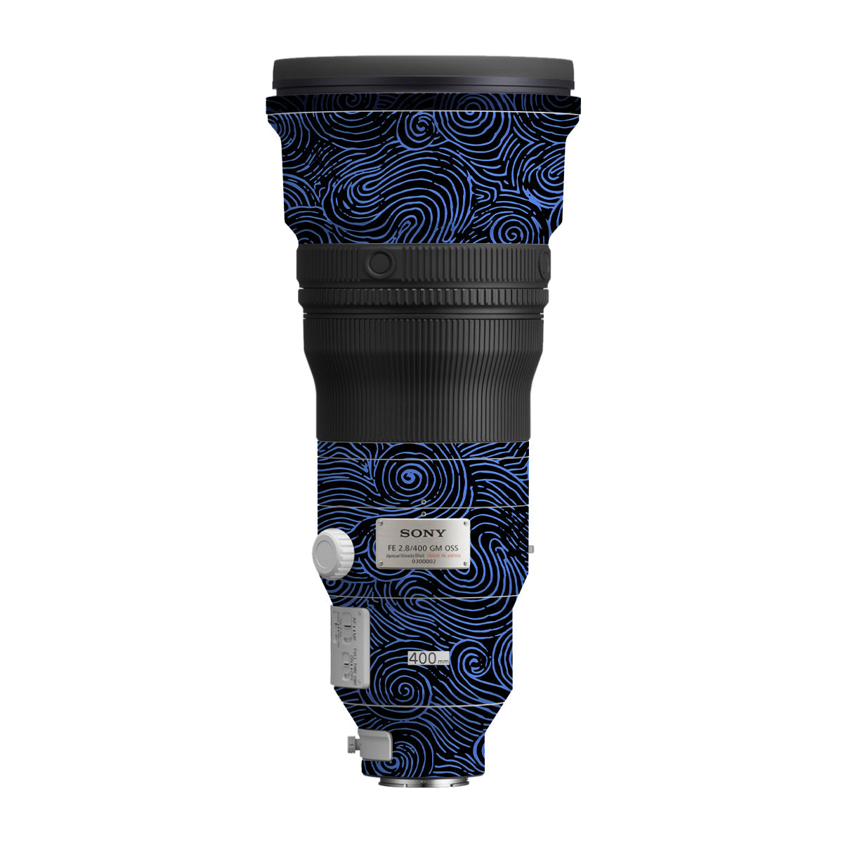 Blue Spirals Sony FE 400mm F/2.8 GM Camera Lens Skin