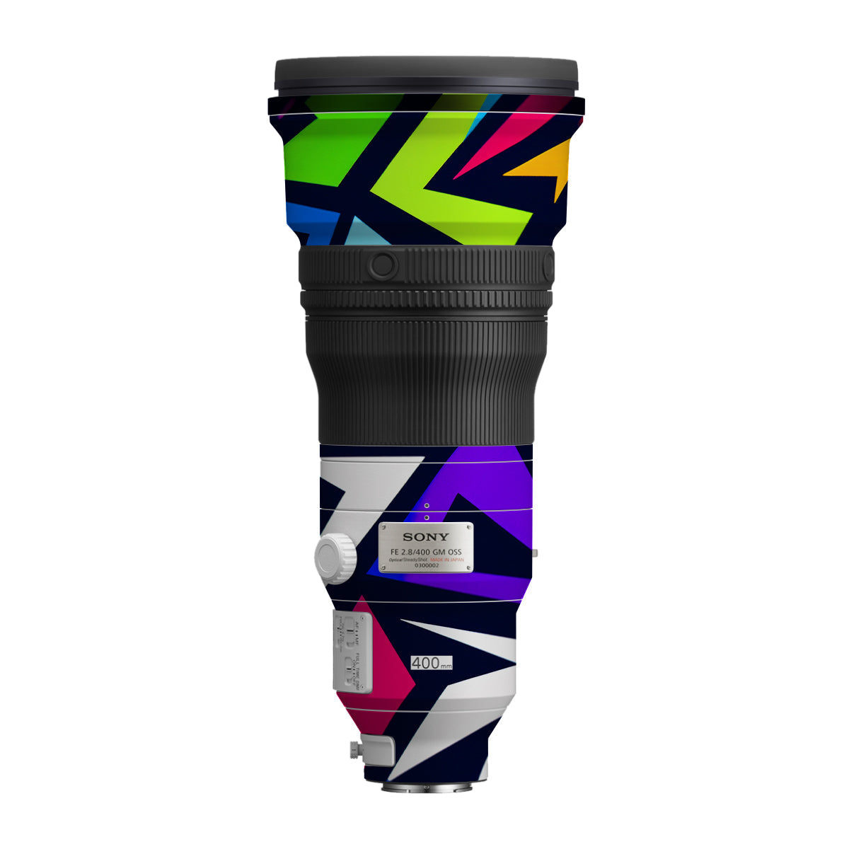 Bold Geometric Pop Sony FE 400mm F/2.8 GM Camera Lens Skin