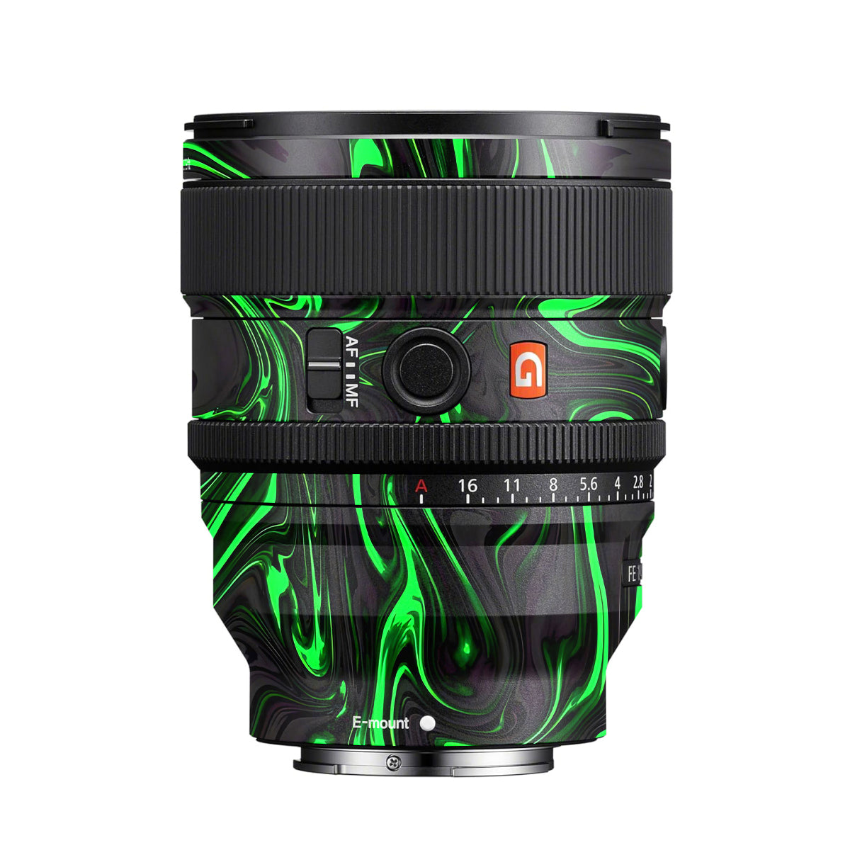 Green Liquid Pattern Sony FE 50mm F/1.2 GM Camera Lens Skin