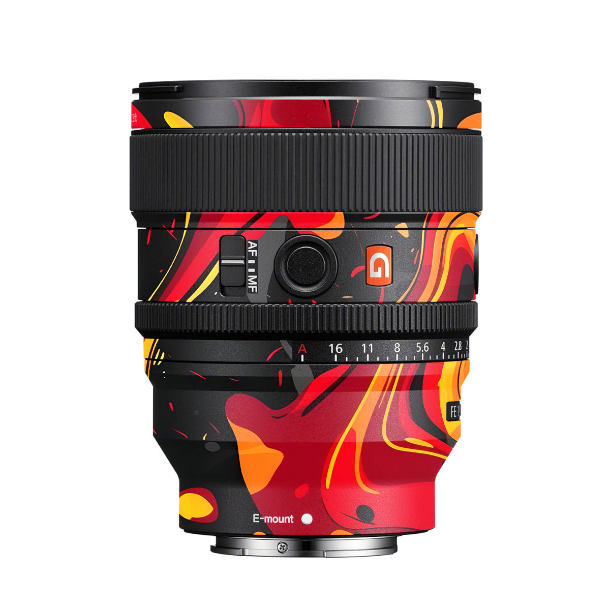 Lava Burst Sony FE 50mm F/1.2 GM Camera Lens Skin
