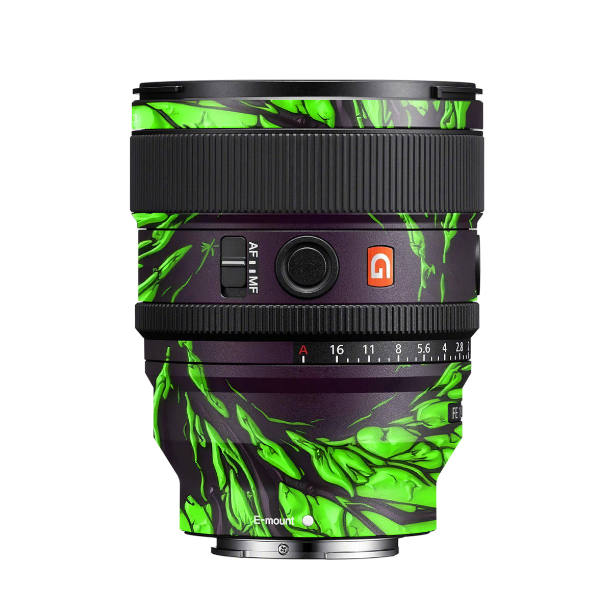 Venom Green Sony FE 50mm F/1.2 GM Camera Lens Skin