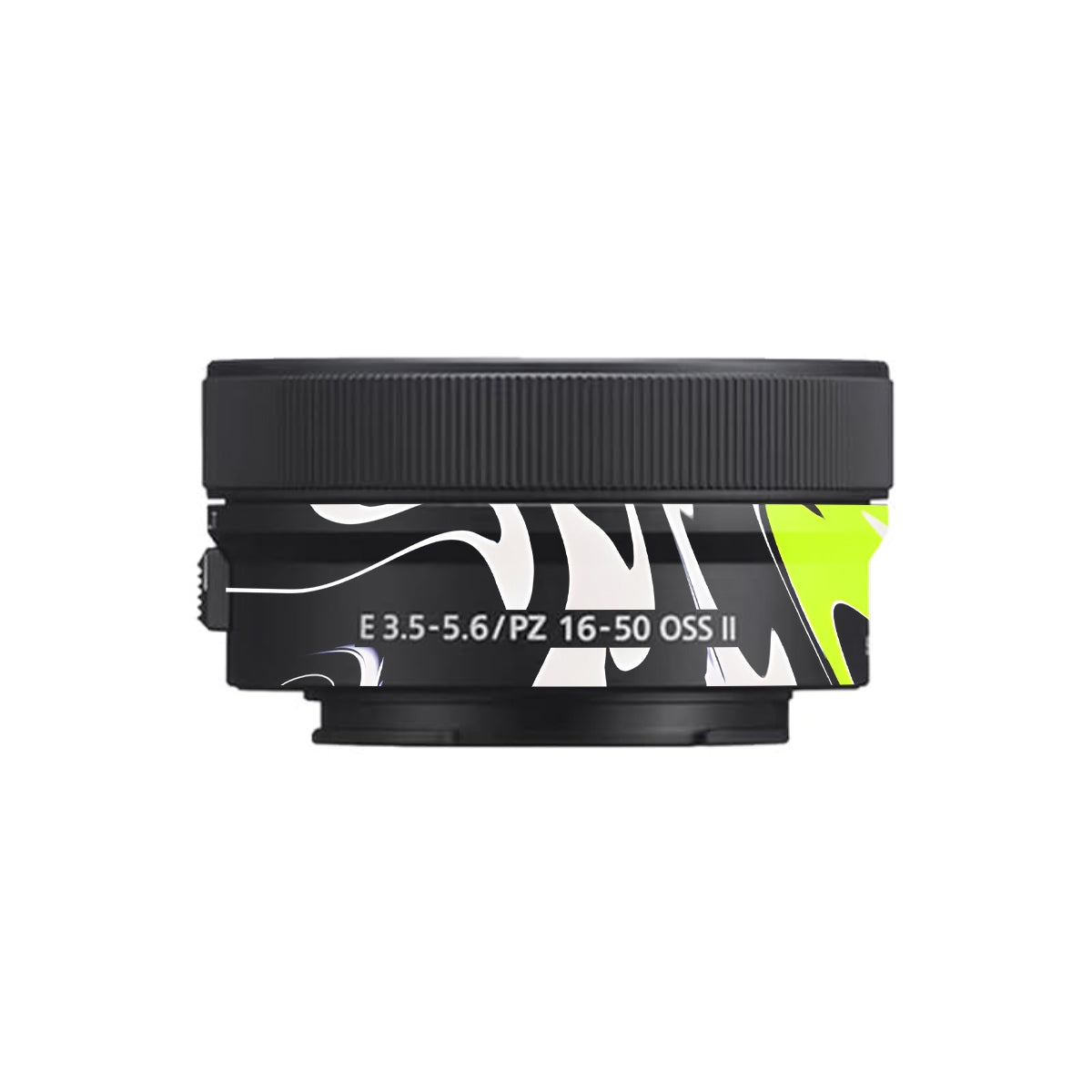 Neon Green and Black Pattern Sony E 16-50mm F/3.5-5.6 Camera Lens Skin