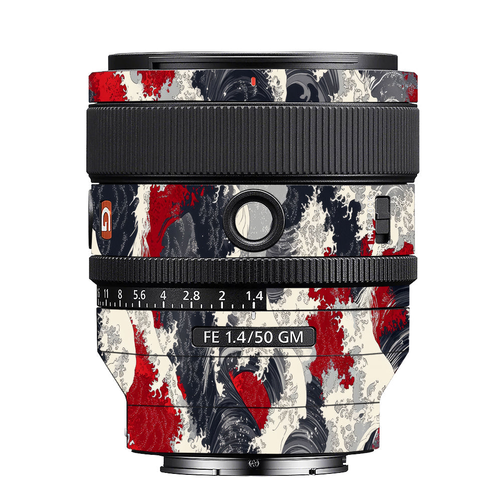 Abstract Waves Sony FE 50mm f/1.4 GM Camera Lens Skin