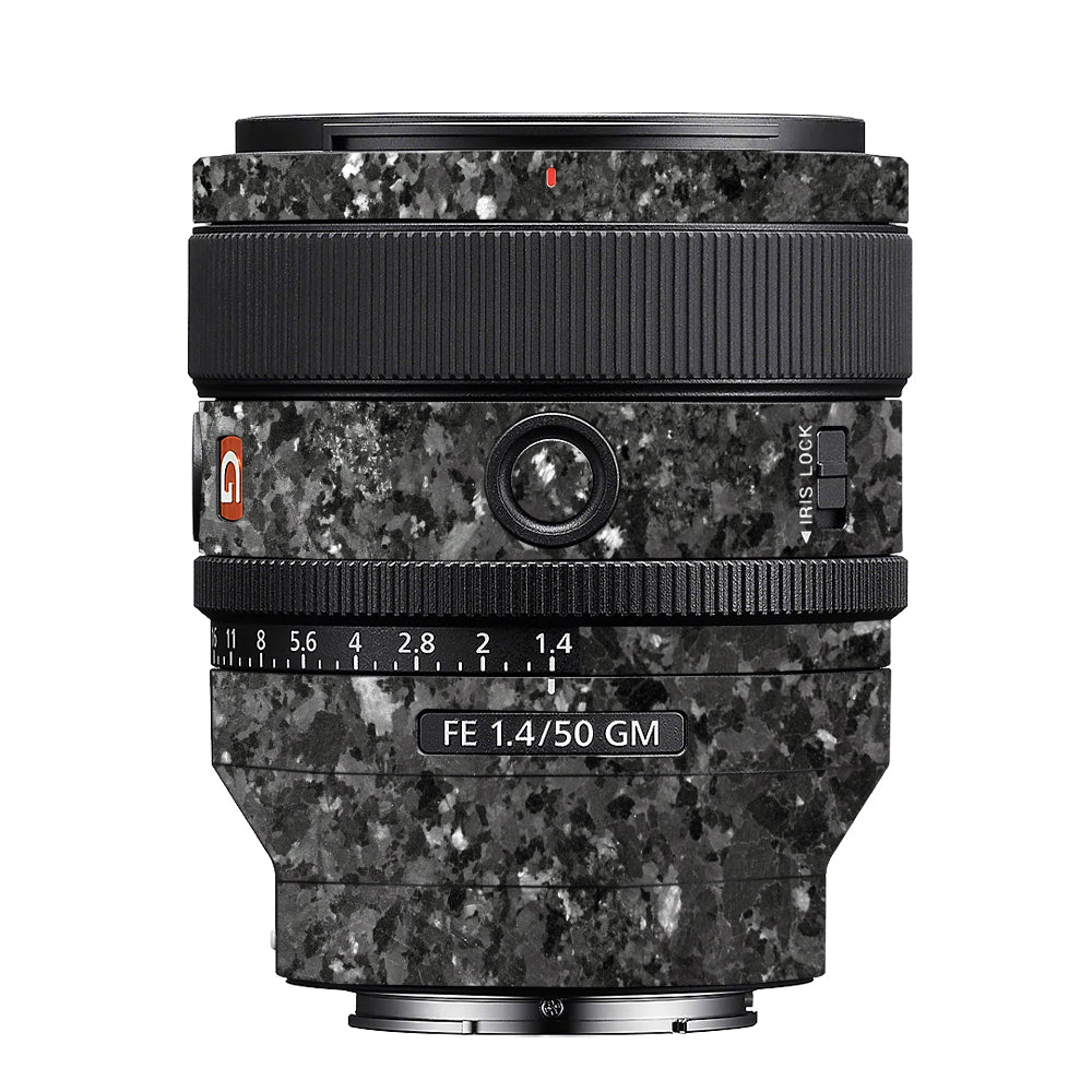 Black Granite Sony 50mm 1.4 Camera Lens Skin
