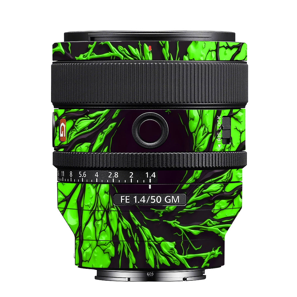 Venom Green Sony 50mm 1.4 Camera Lens Skin