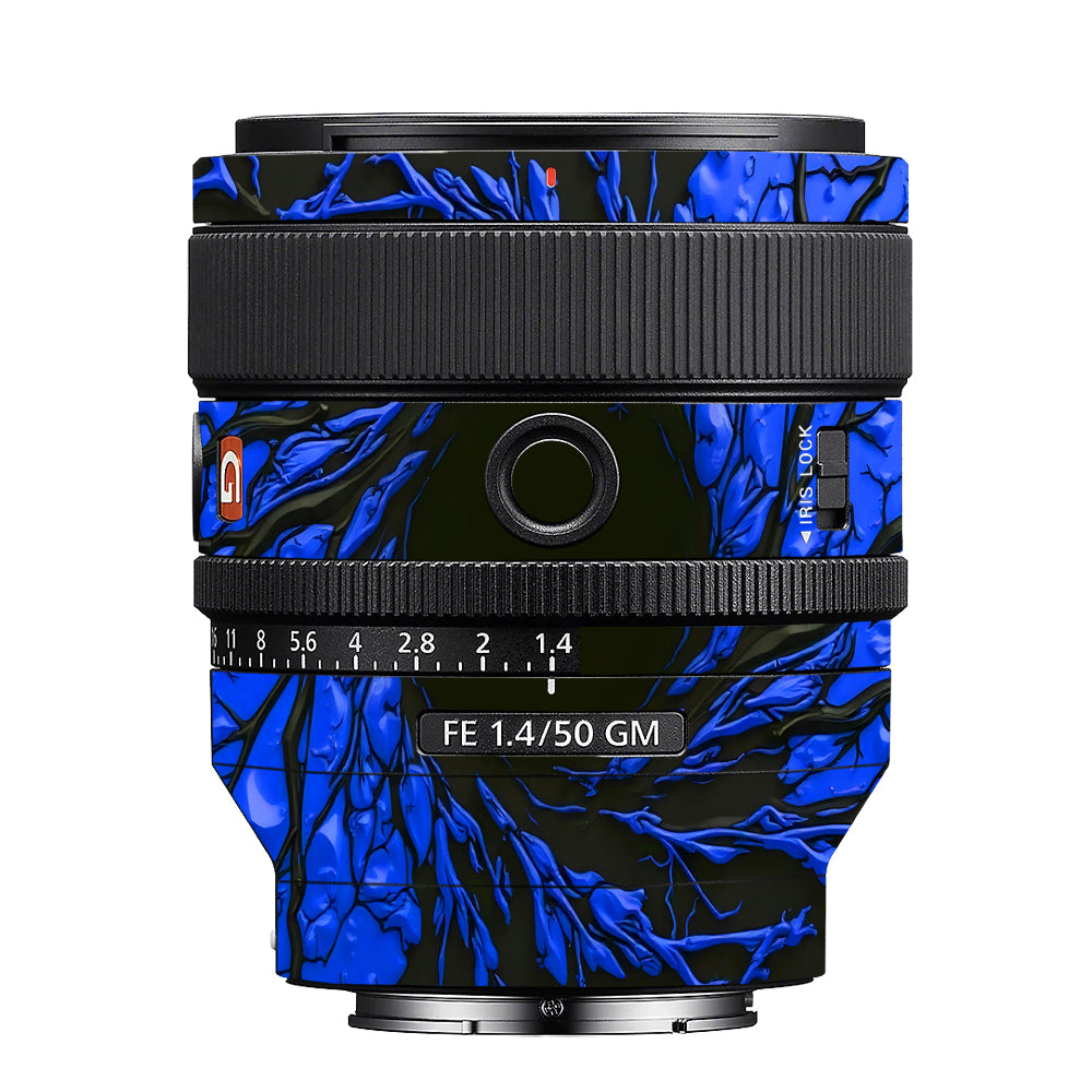 Venom Blue Sony 50mm 1.4 Camera Lens Skin