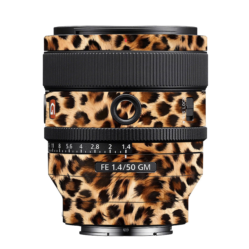 Classic Leopard Spots Sony FE 50mm f/1.4 GM Camera Lens Skin